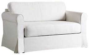 The White Heavy Cotton Hagalund Two Seater Sofa Bed Cover Replacement Is Custom Made For Ikea Hagalund Slipcover A Sofa Bed Seater Sofa Sofa Bed Sleeper Couch