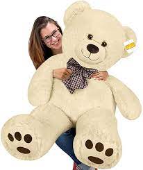 Amazon Com Cucunu Big Teddy Bear Stuffed Xl Plush Animal Large 3 3 Ft For Kids And Adults With Big P Teddy Bear Stuffed Animal Christmas Teddy Bear Teddy Bear
