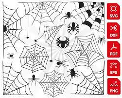 Spider Web Svg Bundle Spider Svg Spider Clipart Silhouette Etsy Spider Clipart Clip Art Spider Web