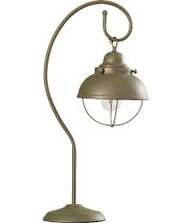 Perfect rattan shades, nice patina. Spinnaker Caged Nautical Table Lamp