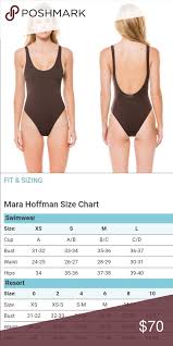 Nwt Mara Hoffman Maillot One Piece Swimsuit Brown Nwt Amara
