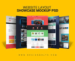 Download Free Website Layout Design Showcase Mock Up Psd For Web Designers