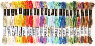 Tabla, Carta de colores de madejas anchor. Lista colores anchor