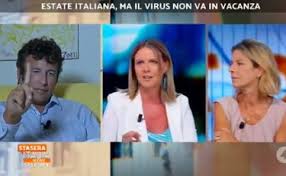 Explore tweets of stasera italia @staseraitalia on twitter. Diego Fusaro A Stasera Italia Il Dito Alzato Che Innervosisce La Lorenzin Contagi In Aumento Ma Se Non Dite Libero Quotidiano