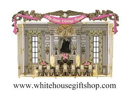 Before the 1902 renovation, the room could only hold 40 guests for dinner. The Rooms Of The White House Ornament Collection State Dining Room Ongoing Collection 3 D Interior View Of White House Rooms 24kt Gold Finish Handcrafted In Usa