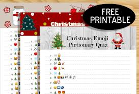 How well do you think you know the christmas story? Free Printable Christmas Emoji Pictionary Quiz