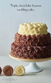 This Waitrose Wedding Cake Is Decorated With A Simple Classic Rose Design In Decadent Milk Dark A Cheesecake Wedding Cake Chocolate Wedding Cake Wedding Cakes