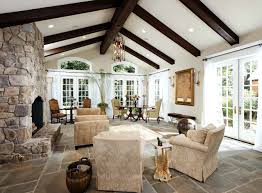 Vaulted ceiling with beams living room. Vaulted Ceiling Beams Houzz
