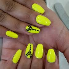 Most commonly, yellow nails are caused by the nail polish we use. 21 Yellow Nail Art Designs Ideas Design Trends Premium Psd Vector Downloads