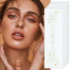 Amazon.com : 8 PCS Makeup Patches,Gold Face Glitter Makeup Speckles,Glow Up  Makeup Patches,Face Glitter Speckles Patches for Women : Beauty & Personal  Care