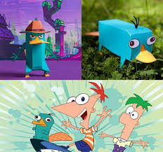Perry The Paper Model Platypus Phineas And Ferb Phineas And Ferb Perry Perry The Platypus