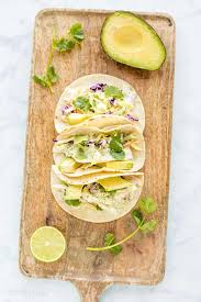 Want it spicier add some chili powder to the fish. Baked Fish Tacos With Cilantro Dressing Plating Pixels