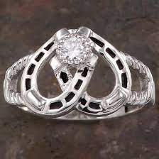 Double Horseshoe Cubic Zirconia Ring Montana Silversmiths Horse Jewelry Jewelry Western Jewelry