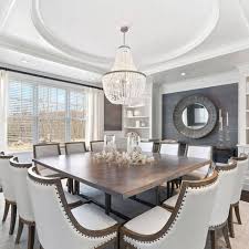 Our designers have been hard at work to bring you every style and option. Room Redo Elegant Transitional Formal Dining Room Contemporary Dining Room Furniture Dining Room Chandelier Minimalist Dining Room