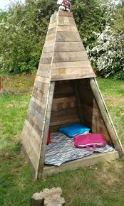 Pallet Teepee Made By Our Caretaker Pallet Garden Furniture Diy Pallet Projects Pallet Diy