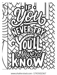 Motivational quotes coloring pages design.inspirational words coloring book. Shutterstock Puzzlepix