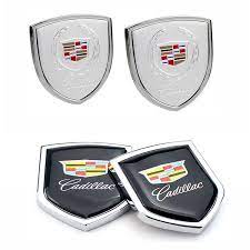 Metal Stainless Emblem Cadillac Logo Badge Escalade Bl At Ct Dt Xlr Xt Deville Seville Xt5 Ct5 Window Side Sticker Auto Decoration Wish