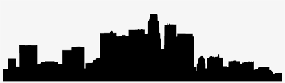 City skyscape aka silhouette skyline of paris, parague, london, istanbul, rio de janeiro, amsterdam, moscow, tokyo, venice, hong kong, miami, barcelona, and dubai. La City Skyline Silhouette At Getdrawings Los Angeles Skyline Png Png Image Transparent Png Free Download On Seekpng
