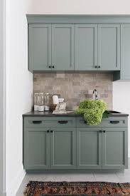 25 Ways To Style Grey Kitchen Cabinets In 2020 Green Kitchen Cabinets Kitchen Cabinet Colors Kitchen Renovation