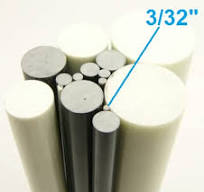 3/32" OD Fiberglass Round Solid Rod