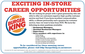 Model in burger king s ist job every burger on the king menu burger king s pore launching laksa burger king bundle is actually a good burger king new zealand enter receivership. Burger King Job
