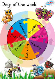 Free months and days of the week calendar cards. Poster Days Of The Week Suczezz Online Retailer