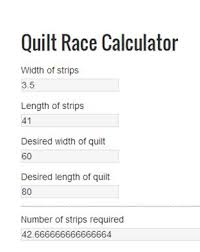 Quilt Strip Calculator Jos Country Junction