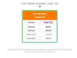 Live Draw Sydney Hari Ini 17 Oktober 2020 Di 2020 Sydney Buku Website