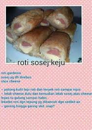 Yang membuat roti makin menarik ialah ianya digulungkan bersama sosej dibalut tepung roti. Roti Sosej Keju Roti Food Breakfast