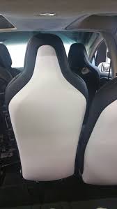 Tesla Model X Carbon White Back Seat Wrap Tesla Model X Tesla Model Tesla