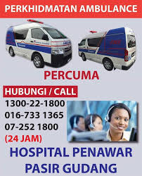 Kpj pasir gudang app portal. Ø¨ÙˆÙ„ØªÙŠÙ† Ø¬ÙˆÙ‡Ø± ×'×˜×•×•×™×˜×¨ Perkhidmatan Ambulance Hospital Penawar Pasir Gudang 24 Jam