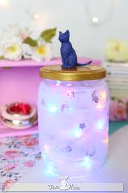 Zusammen mit schablonen lassen tolle motive herstellen. Deko Diy Licht Im Glas Inspiriert Von Sailor Moon Luna Moonkitty Tina Hase Diy Blog