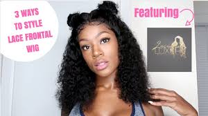 Short pixie cut hair wig naturally black curly hair wig wavy wig short black brown hairstyles synthetic wigs for women popular fashion wigs heat resistant hairpieces women's wig. 3 Ways To Style Kinky Curly Lace Frontal Wig Youtube