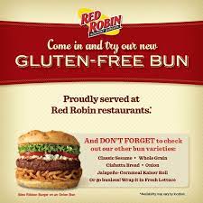 Red Robin Gluten Free Menu Gluten Free Buns Gluten Free Restaurants Gluten Free Menu