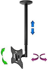 32 to 60 inch height adjustable : Amazon Com Installerparts Flat Tv Ceiling Mount 23 42 Tilt Swivel Lcd 504a Black Lcd Led Plasma Tv Flat Panel Ceiling Tv Mount Tv Ceiling Mount Tv Mounts