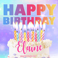 Happy Birthday Elaine Gifs Download Original Images On Funimada Com