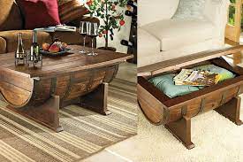 Take a paint stick and drill one small hole near the top. How To Build A Whiskey Barrel Coffee Table Diy Cozy Home
