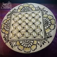 Zentangle And Flower Henna Drum Www Jamilahhennacreations Com Flower Henna Zentangle Doodles