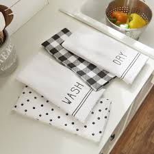 Black And White Kitchen Towels Pin On Farmhouse Home Decor