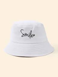 Letter Embroidery Bucket Hat Shein Usa Bucket Hat Fashion Hats Bucket Hat