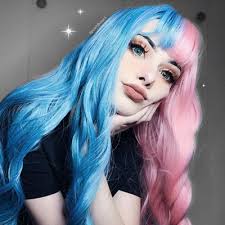Hair Dye Under 10 Hairaccessories Hairdye Unnatural Hair Color Split Dyed Hair Dyed Hair