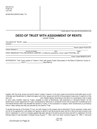 This document recognizes a legal relationship between borrower, lender, & trustee. Assignment Of Property To Trust Form Property Walls
