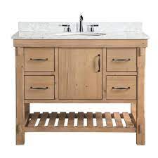 Our cabinets feature sturdy construction, unique aesthetics, and affordable pricing, including free shipping for u.s. Ari Kitchen And Bath Marina 42 In Single Vanity In Driftwood With Marble Vanity Top In Carrara White Akb Marina 42dw The Home Depot