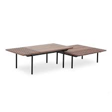 Get 5% in rewards with club o! Tozzi Square Coffee Tables 85cm Walnut Black Living Room Furniture Coffee Tables Consoles Tables Occasional Tables Modern Furniture