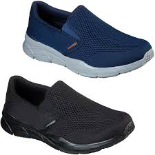 Skechers relaxed fit reggae fest willows slip on (women's) walmart. Skechers Relaxed Fit Equalizer 4 0 Triple Play Trainers Mens Mesh Memory Foam Ebay