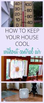 Some Easy And Effective Tips On How To Keep Your House Cool Without Central Air Via Slcountrygal Cool Stuff Energy Saving Tips Central Air