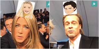 Brad pitt and jennifer aniston. Jennifer Aniston And Brad Pitt Played The Friends Instagram Filter