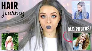 Who looks good with gray hair? My Hair Journey Grey Hair Why I Ve Stopped Bleaching It Sophdoesnails Youtube