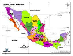 ¿estás buscando imágenes la ciudad de méxico, estados unidos, mapa hd png? Mapa Para Imprimir De Mexico Mapa En Color De Estados Unidos Mexicanos Inegi De Mexico Mapas Interactivos