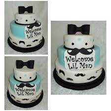 Lil Man Mustache Cake Baby Shower Mustache Baby Shower Cake Mustache Baby Shower Lil Man Baby Shower